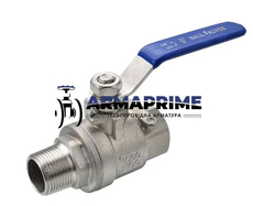 Кран шаровый муфтовый нержавеющий ВН AISI-304 Ду20 Ру63